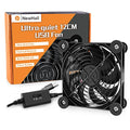 1Pack Quiet 120mm USB Fan Dual-Ball Bearings, USB Fan 5V, with L/M/H 3-Degree Speed Controller High Airflow Cooling Fan for Router Modem Receiver DVR PlayStation Xbox TV Box - size: 1Pack