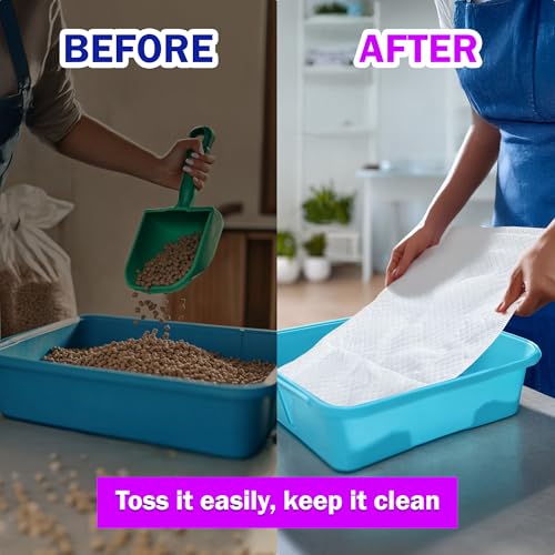 HA SHI Absorbent Bird Cage Liner Pads, 50 Count, 27.9 x 16.1 in, 5-Layer | 50 disposable 5-layer cage liner pads, 27.9 x 16.1 in. Absorbent with a leak-resistant backing; trim to fit, easy cleanup.