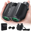 Aurosports 10x25 Compact Binoculars for Bird Watching, Cruise Ship, Travel | Small & Lightweight for Adults Kids; BAK4 & FMC for Crystal Clarity; Easy Focus with Case & Strap; Gift for Hunting, Sports - size: 10x25