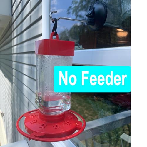YYST Window Suction Cup Hanger - for Bird Feeders and Wind Chimes- no Feeder and Wind Chimes - 2 Pack, NOT FIT Porous Surfaces - Wood