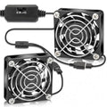 60mm x 15mm DC Dual 60mm 5V Brushless Case USB Fans for Buttery Xbox Modem Cabinet Cooling - size: 6015 USB