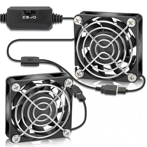 60mm x 15mm DC Dual 60mm 5V Brushless Case USB Fans for Buttery Xbox Modem Cabinet Cooling - size: 6015 USB