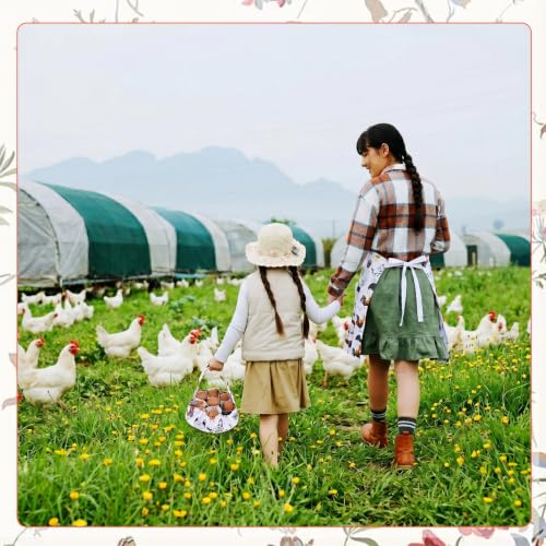 Egg Collecting Apron, 15 Pockets Egg Collecting Holding Apron | Egg Apron Chicken Eggs Gathering Basket with 7 Pouches for Farmers Chicken Duck Goose Eggs