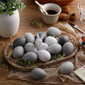 Gejoy 24 Pcs Easter Speckled Eggs Textured Plastic Eggs Neutral Easter Decor Pastel Fake Chicken Eggs Easter Bowl Basket Vase Fillers Rustic Spring Easter Decor for Home Table Egg Hunts (Earthy Tones) - style: Earthy Tones