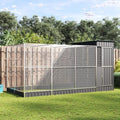 Aviary Cage with Extension and Lockable Door, Steel Large Bird Cage, Aviary Spacious and Versatile Cage for Small Size Birds Parrots Parakeet Cockatiel Flight Bird, 163.8"x79.9"x85",-262 - size: 163.8"x79.9"x85"