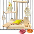 Bird Foraging Toys Parrot Enrichment Puzzle Toy Bird Playground Exploring Platform with Perch Chewing Toy for Small Birds Parakeet Cockatoo Budgie