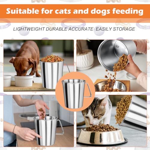 4Cup Dog Food Scoop Stainless Steel Dog Food Measuring Scoop,4 Cup Scoop for Cat or Bird Foods - size: 4 Cup