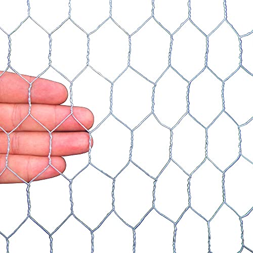 20GA Galvanized 36in x 50ft x 1in Mesh Chicken Wire Hexagonal Poultry Netting - size: 36"x50'