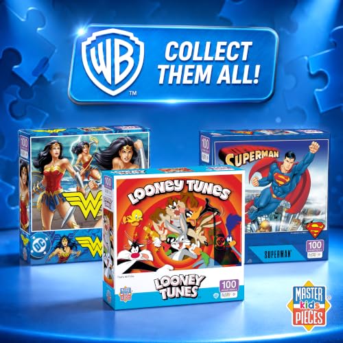 MasterPieces 100 Piece Jigsaw Puzzle for Kids - 14"x19" - Justice League - style: Justice League