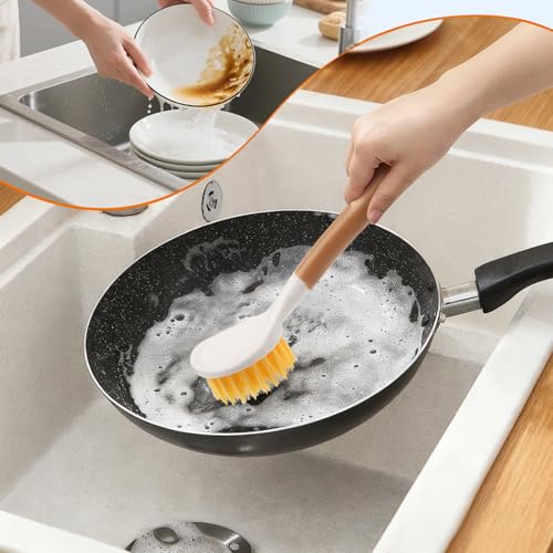 Premium Grade Stainless Steel Spaetzle Maker with Comfort Grip Handle, Stainless Steel Spider Strainer Skimmer Spoon with Cleaning Brush, Homemade German Egg Noodle Dumpling Making Tool Set