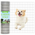 Metal Garden Fence, Hot Dip Galvanized After Welding, 2"x3" 16 Gauge, 60inch H x 100ft L Welded Wire Fencing,2/3/4/5/6ft Tallx50/100 ft Long Hardware Cloth for Yard,Farm,Chicken,Dog,Vegetable Protect - color: Galvanized, size: 2"x3" 60inx100ft