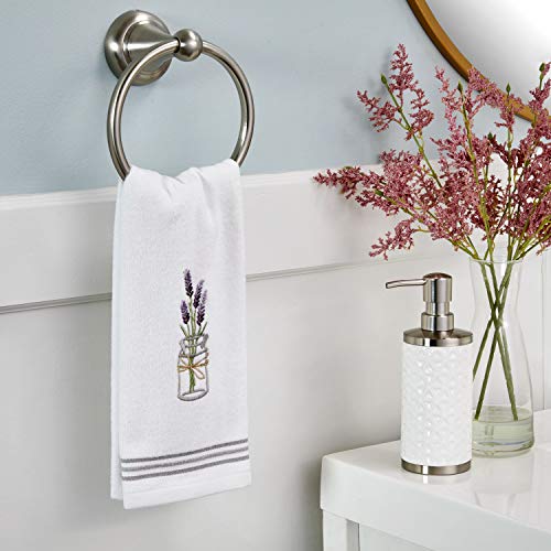 SKL Home by Saturday Knight Ltd. Lavender Hand Towel (2-Pack), White , 16x25 - color: Lavender
