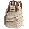 Diaper Bag Backpack Corduroy Multifunction Baby Fashion Travel Pack office Laptop Bag - color: Brown Fawn