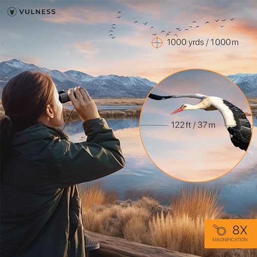 VULNESS Binoculars for Adults, Small Mini Travel Essentials, 8X21, Black | Compact Binoculars for Camping, Cruise Ship, Hiking Gear, Bird Watching, Norwegian, Alaska, Costa Rica, Must Haves, Gifts - color: Black