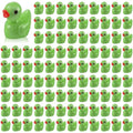 100 Pcs Mini Resin Ducks Tiny Ducks Miniature Duckies Bulk Figures for Garden Micro Landscape Home Prank Game Micro Landscape Aquarium Dollhouse Ornament DIY Handmade School (Green) - color: Green