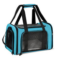 Henkelion Large Cat Carriers Dog Carrier Pet Carrier for Large Cats Dogs Puppies up to 25Lbs, Big Dog Carrier Soft Sided, Collapsible Travel Puppy Carrier - Large - Blue - color: Blue, size: 20.0"L x 13.0"W x 13.0"H