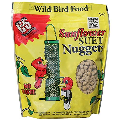 C&S Sunflower Suet Nuggets 27 Ounces, 6 Pack - style: Sunflower