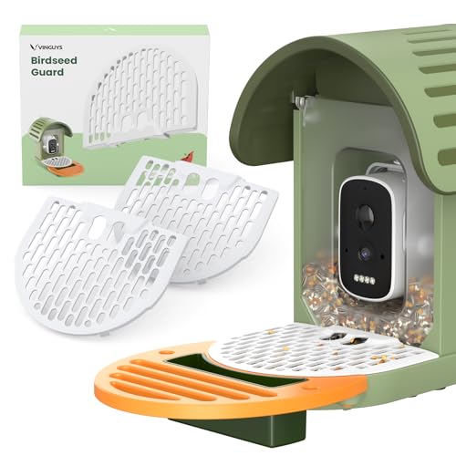 Bird Seed Guard, Spill-Proof Bird Feeder Covers, Waterproof & Rust-Resistant Mesh, Save Bird Food, Must-Have Bird Feeder Accessories (2-Pack)