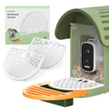 Bird Seed Guard, Spill-Proof Bird Feeder Covers, Waterproof & Rust-Resistant Mesh, Save Bird Food, Must-Have Bird Feeder Accessories (2-Pack)