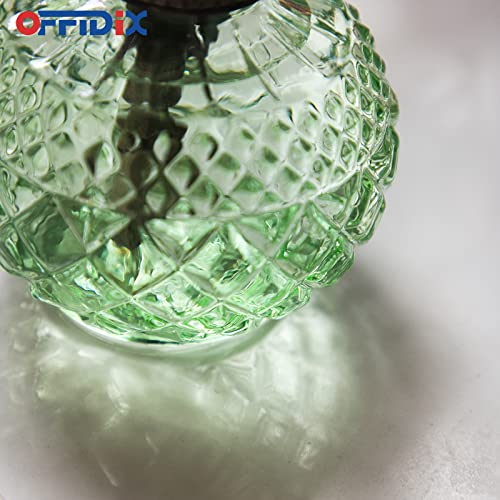 Plant Mister, Green Glass Fine Mist Spray Bottle for Plants 10 oz | Glass Spray Bottles with Plastic Bronze Top Pump, Vintage 300ML Small Watering Can for Gardening, Cleaning Table Decorative - color: F-Light Green