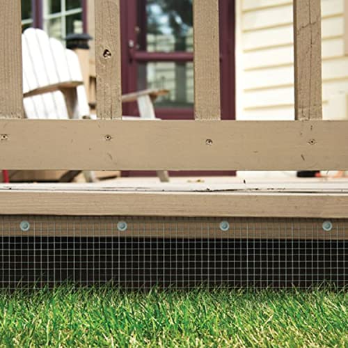 YARDGARD 1/2 Inch Mesh Welded Wire Fence, Hardware Cloth, 19 Gauge Galvanized Steel for Garden Protection, Cage Fencing, Chicken and Rabbit Barriers, and Crafts, 24 Inches x 50 Feet - size: 24 Inches x 50 Feet
