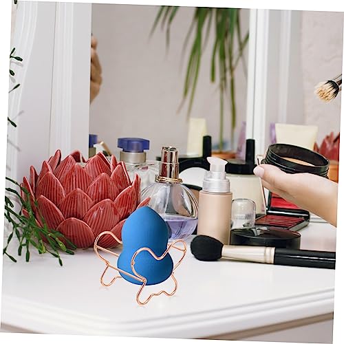 4pcs Sturdy Beauty Sponge Drying Rack Makeup Egg Holder Powder Puff Stand for Organized Storage