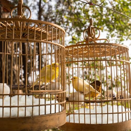 Nuanchu 3 Pcs Bird Nest Material Bird Nest Refill Material Hummingbird Nest House Gift Design Bird Nest Material for Bird Lovers, Winter Bird Bedding Gifts in Outdoor Indoor Patio (Nest Not Included)
