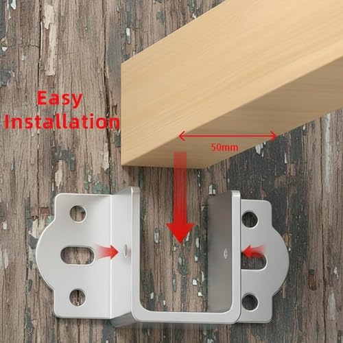4Pcs Chicken Coop Roost Brackets, Metal Perch Mount for Chicken Coop, Heavy Duty Roost Bar Brackets for 2x3 Lumber, Come with Screws