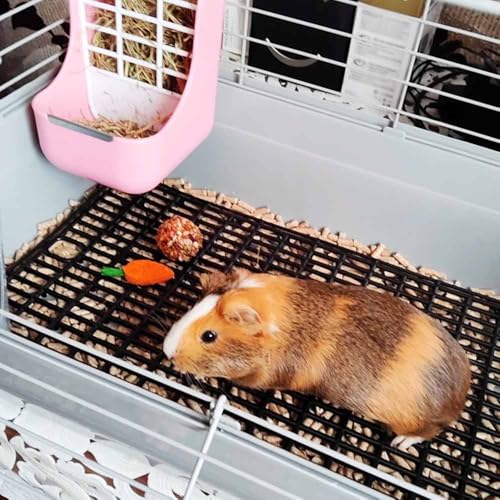 Plastic Mesh Tray for Dogs & Cats (2 Pack) – Anti-Leak Crate Floor Grid, Cage Liner for Travel Carriers, Breathable Hygienic Base, Cut-to-Size PP Plastic (Small Size 15.7x9.4 in) (2)