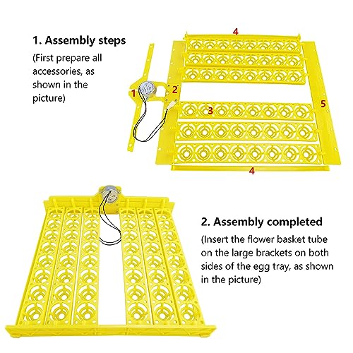 110V 48 Eggs Turner Tray Chicken Duck Quail Bird Poultry Eggs Tray
