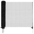 HIDALIFE Temporary Fence with Posts,Safety Barrier for Dog Snow Plastic Mesh Fencing with Fiberglass Stake Windbreak Rope,Movable Fencing Roll for Garden Backyard Outdoor Animal Protect (3’×50' Black) - size: 3’×50' Black