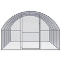 Galvanized Steel Chicken Coop 9.8x13.1x6.6 Ft | Wire Mesh Outdoor Enclosure, Easy to Clean, Spacious for Hens Ducks - size: 9.8' x 13.1' x 6.6' (W x D x H)