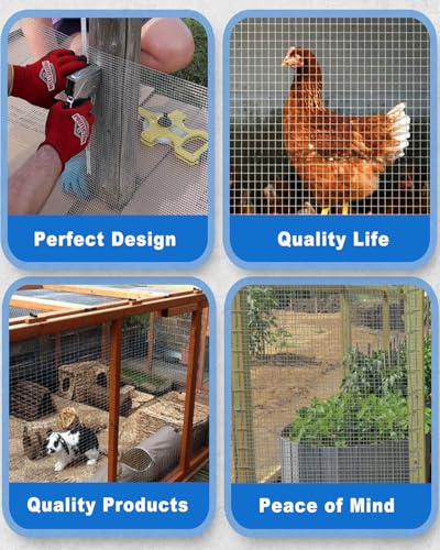 Black Hardware Cloth 1/2 in 60 x 50 ft 19 Gauge Chicken Wire | Vinyl coated wire fencing, Low Defect Rate, Stronger Welds, Garden Fence, Tree Guard, Rodent Control - size: Black 1/2" 60" x 50' 19Ga
