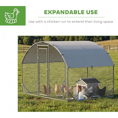 PawHut Chicken Coop Outdoor Weatherproof for 1-2 Chickens 36" x 25" x 27" | Wooden Duck House, Nesting Box, Pull-Out Metal Tray, Rabbits Ducks, Poultry Cage Rabbit Hutch, Backyard Farm