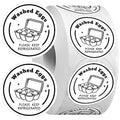 1000 Pcs Farm Fresh Eggs Carton Labels 1.5 Inch Round Self Adhesive Stickers for Chicken Quail Duck(Washed Eggs) - style: Washed Eggs