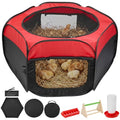 Magicfly Brooder Box for Chick, Chicken Brooder Box Holds up to 15 Chicks | Pop-Up Brooder Box for with Dual Doors, Chicks Starter Kit Includes Chicken Feeder, Waterer, Perch - color: Basic Starter Kit