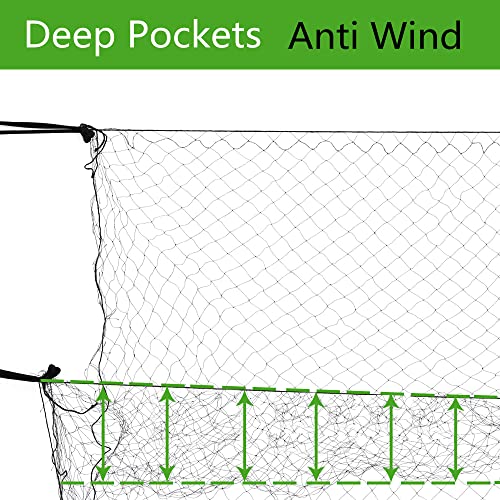 Mist Net Deep Pockets Nylon 110/2D 15mm Mesh Size Bird Netting,Invisible Net,Anti Wind System,Airport Bird Prevention (10x20 ft) - size: 10x20 ft