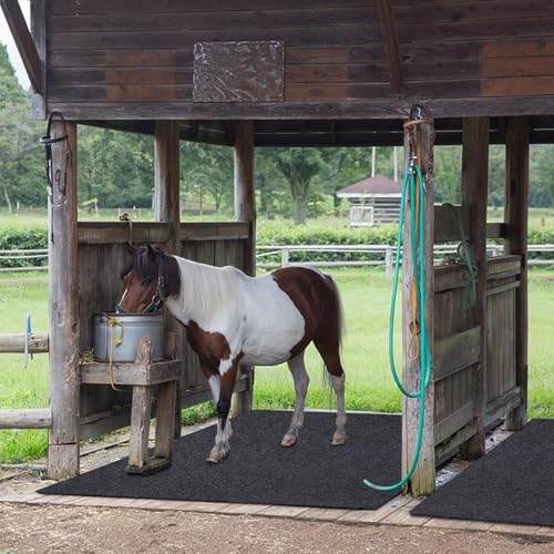 Horse/Stable Mats - Duty Stall Mats - for Floor Surface/Absorbent mat Lightweight Washable Floor Mat，Back Non-Slip，Keeps Stable Floors Clean and Dry Over time (36''x 48'') - size: 3' x 4' (Rectangular)