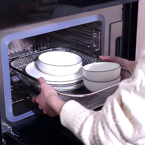 Utensil Drying Rack, 2 Pack Utensils Holder Dishwasher Silverware Basket | Compact Dish Rack, Kitchen Counter Drainer, Chopsticks, Spoons, Forks, Knifes Drainer Organizer - size: 2pcs Large