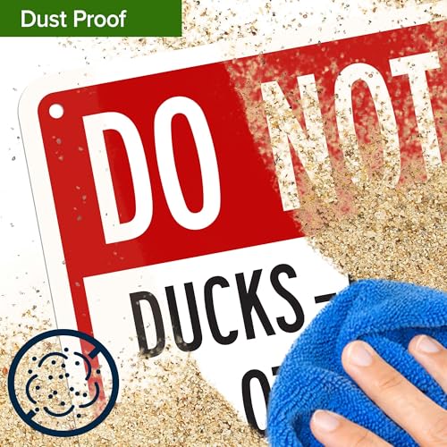 Do Not Feed Ducks Geese Or Any Other Wildlife Sign Sign, 10x14 Inches, 55 mil thick HDPS (high density polystyrene), Made in USA by My Sign Center - size: 10x14 Polystyrene