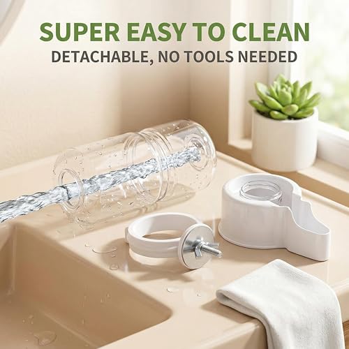 Automatic Bird Water Dispenser, Gravity Water Bowl & Bird Cage Feeder, Easy to Clean & Fits Most Cages – Bebederos para Pajaritos for Parakeet Cockatiel Budgie