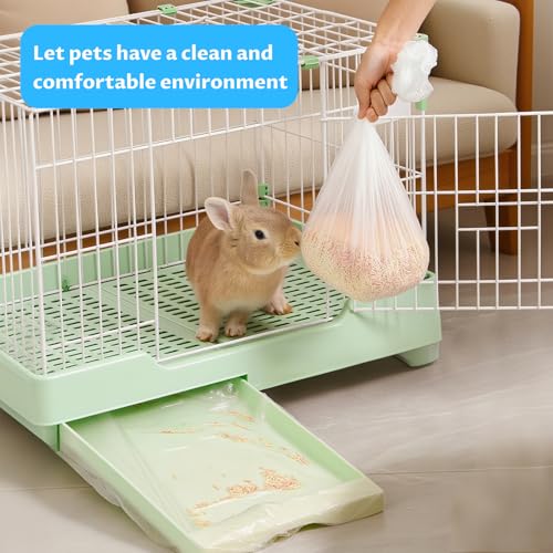Disposable Small Animal Cage Liners, Plastic Liners Can Cover 37x19, 34x22 30x20 Inches, Suitable For Rabbits, Birds, Guinea Pigs, Chinchillas(50)
