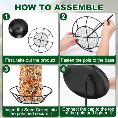 2 Pcs Suet Feeder Cylinder Bird Feeder, S-6-2 Cylinder Birds Feeders for Outdoors, Bird Suet Cake Holder Backyard Wild Birdfeeding Birds Feeders for Outdoor Garden Accessories (2, Style 1)