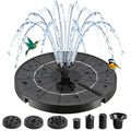 3.5W Solar Fountain with 6-in-1 Spray Nozzles & 4 Fixed Rods | 2026 Upgraded Free Standing Floating Solar Fountain, Solar Fountain for Bird Bath, Garden, Pond, Pool, Outdoor - color: 3.5w Solar Water Fountain
