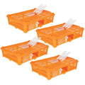 Premier 1 Quail Transport Crate - 26" L x 16" W x 5" H (4 Pack) | For field-trials & farm use. Up to 30 quail or newborn chicks. Top & side doors. Pre-assembled, stackable. Solid floor. - size: 4 Pack