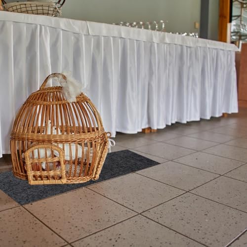 Large Bird Cage Mat, Under Pet Cage Mat for Bird Cages, Reptile Aquariums, Dog Kennels, Absorbent/Waterproof Felt Mat with Non-Slip Backing for Hard Floors and Surfaces (36x48 Inch) - size: 36x48 Inch