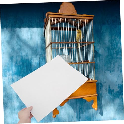 UPKOCH 100pcs Bird Cage Liners Absorbent Disposable Pads for Parrots and Animals Durable Odor Cage Cushion for Easy Cleanup - size: 44X31CM