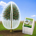 Jevrench 8 Pack 4 x 6ft Garden Netting for Plants, Fruit Tree Netting with Zipper & Drawstring, Bird Netting for Garden Protection, Blueberry Bushes, Tomato Plants & Fruit Trees - size: 4 x 6ft – 8 Pack