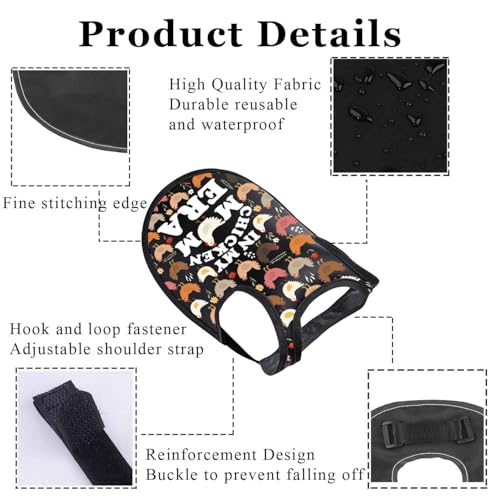 Chicken Saddle for Hens Chicken Mom Gifts in My Chicken Mom Era Funny Hen Back Protector Saddles for Chickens Mating (Chicken Mom CSbl)