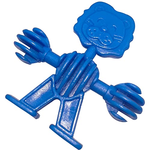 by M&M 1010 Pk6 Manimals - Brightly Colored Bird Foot Toys, Smooth Shape, Durable Plastic, Interlocking, Fun for Pet Birds to Manipulate, Great for Small to Medium Size Pet Birds